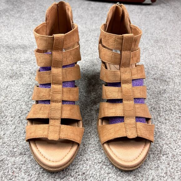 Dr. Scholl's Blocked heel sand dollar gladiator sandals size 10 - Picture 11 of 12